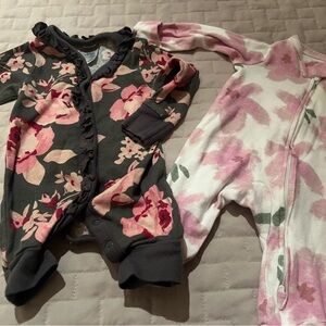 Floral Kids One Piece Set (2) newborn